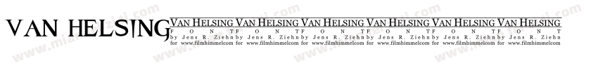 van helsing字体转换